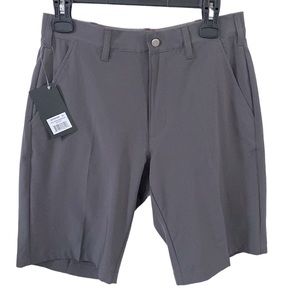 TGW Flat Front Stretch Waist Performance Golf Shorts in charcoal size 30